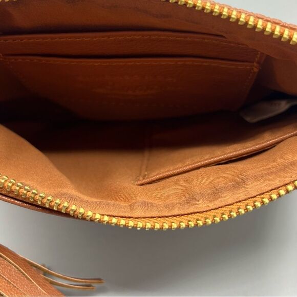 Bass Tan Studded Fringe Wristlet Wallet - Picture 3 of 4
